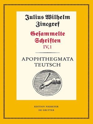 cover image of Apophthegmata teutsch
